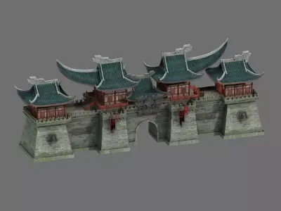 Ancient buildings 3D model get