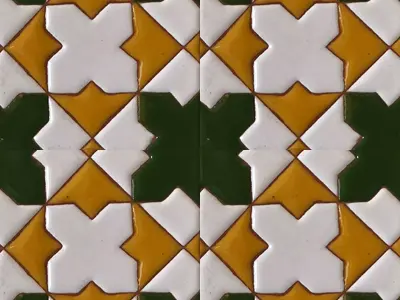 Geometric Talavera Ceramic Tiles Texture