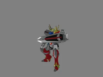 Attacker Gundam 11 3D model