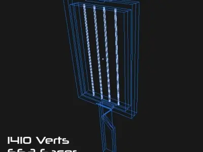 Modern City Light Box - LED Low-poly 3D model