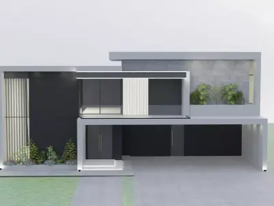 modern house 3D model
