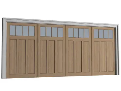 Automatic Classic Modern Garage Doors  3D model