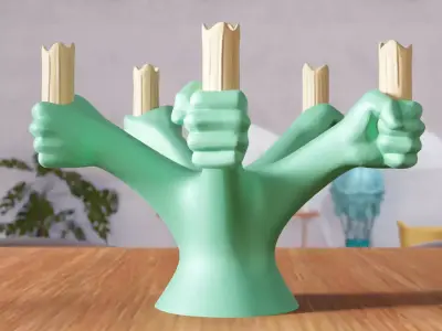 Human Hand Candle Holder - 319 3D print model