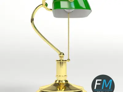 Banker lamp 3D model