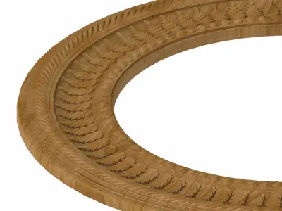 Carved picture frame STL 3D model 143