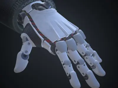 Sci-fi robotic hand 3D model
