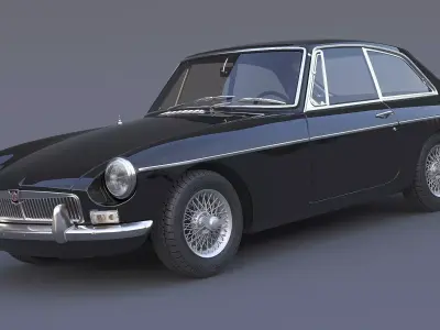 1965 MG MGB GT 3D model