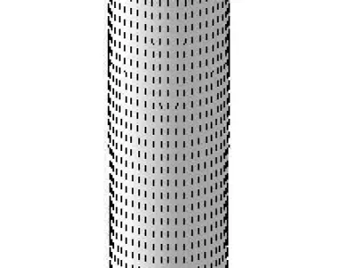 simple small table lamp 30cm high Low-poly 3D model