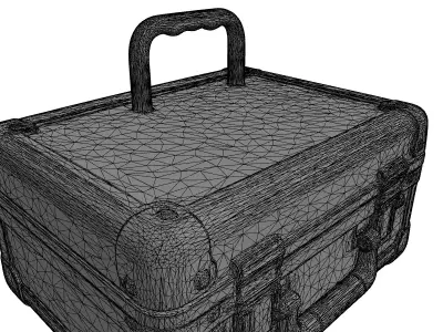 Biohazard Metal Transport Case Low-poly 3D model