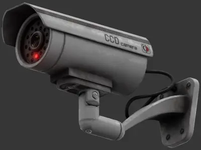 Security Camera Low-poly 3D model