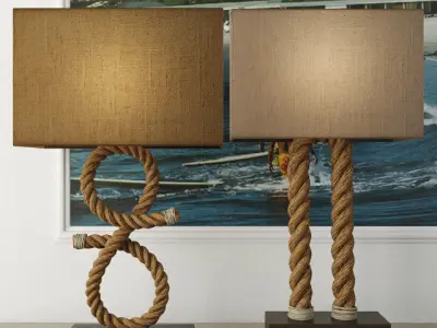Rope Lamps Collection 3D Model Pack