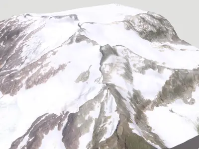 Mountain landscape Mount Lacey United States 3D model