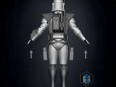 Animated ARC Trooper Armor Accessories 3D print model