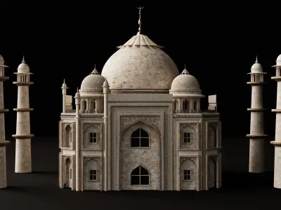 Taj mahal 3D model