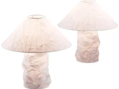 383 Lampampe paper table lamp by Ingo Maurer 3D model