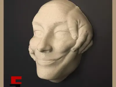 Abstract Art Face WallArt Lucid Dream The Windows 3D print model