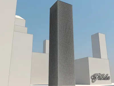 Building 22 Low-poly 3D model
