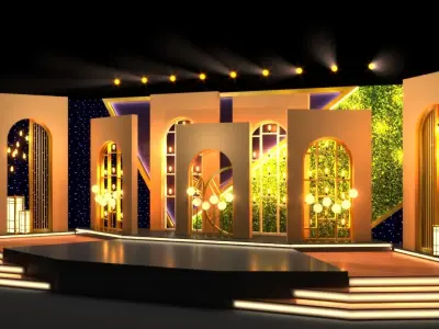 Stage design  3D model