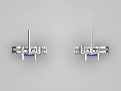 bride diamond earring je0012 3D print model