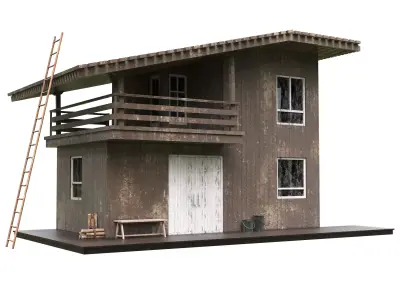 old Cabin scene 3D model