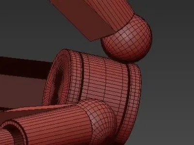 Chandelier Light Fixture Hanging 3D model