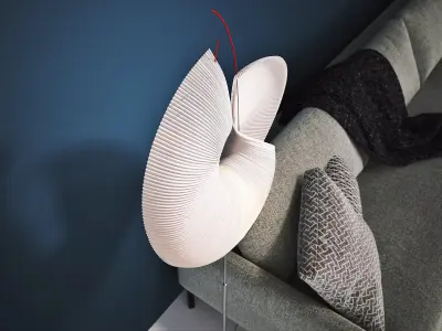 Yoruba Rose Floor Lamp 3D model