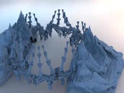 Ancient Crete Arena 3D model