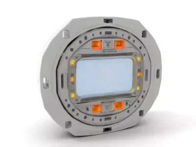 Industrial LED Light Model Pack with Detailed Design Low-poly 3D model