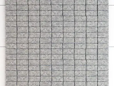 Stone panel brick 3D model