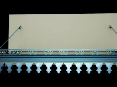 Wrought iron Canopy 3D model