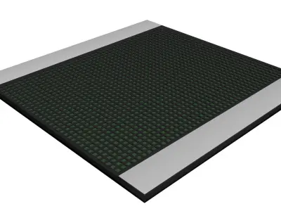 Modular Sci-Fi Wall and Floor Set Low-poly 3D model