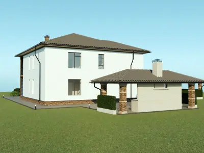 Villa for family 1 3D model