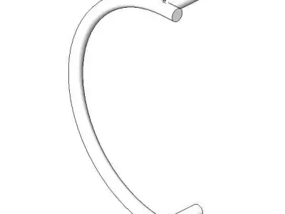 Handle 5 door - c Free 3D model