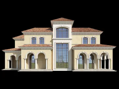 Mediterranean Villa Design 014 3D model