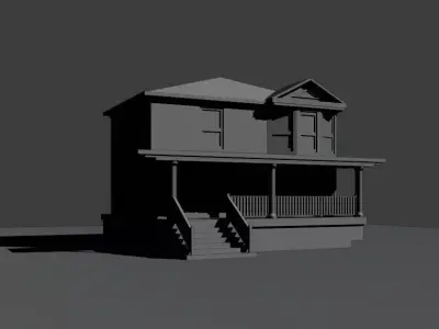 American House Free 3D model purchase