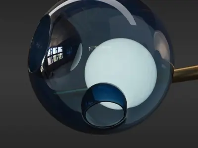 Bocci 28 Stem Suspension Light Collection 3D model