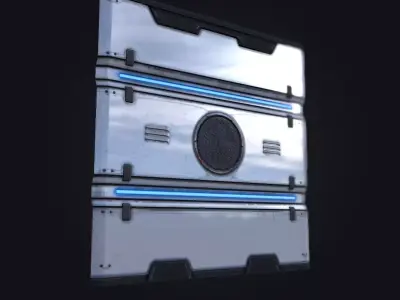 Sci-Fi Panel 2 - Low Poly Low-poly 3D model