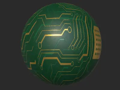 Circuit Board 4k Pbr Texture  Texture