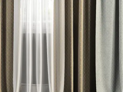 Curtain Set 110 3D model
