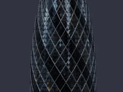 30 St Mary Axe - The Gherkin 3D model