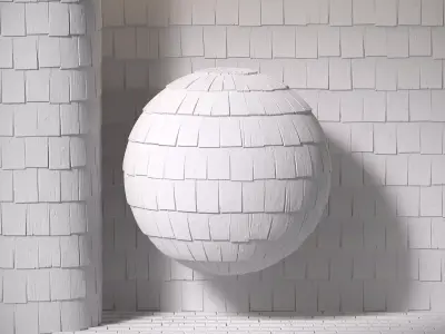 Old wooden shingles 01 PBR Texture