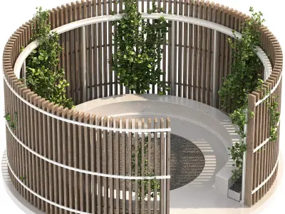Wooden Garden Pod 3D model