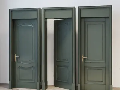 Door Number 1 003 Low-poly 3D model