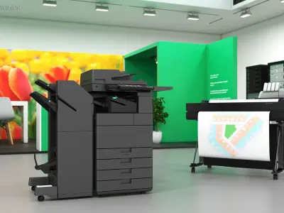  Laser MFP Black with Booklet Finisher 