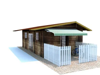 Wood House 3D model order