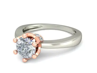 Women Ring  Render 3dm STL OBJ FBX Details 3D print model 101