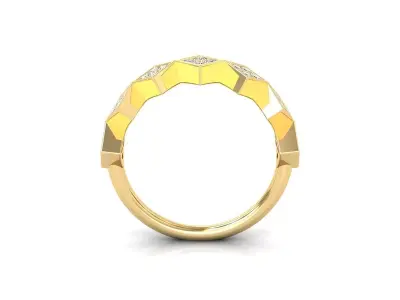 Light Weight Diamond Ring 3d Model and Render  3D print model shop