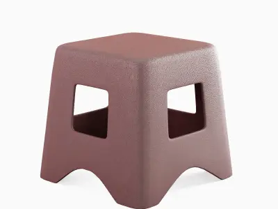 Plastic Stool 02 3D model