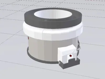 Sci-Fi Dropper 05 Low-poly 3D model