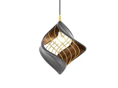 Twisted Pendant Lamp Design 3D model